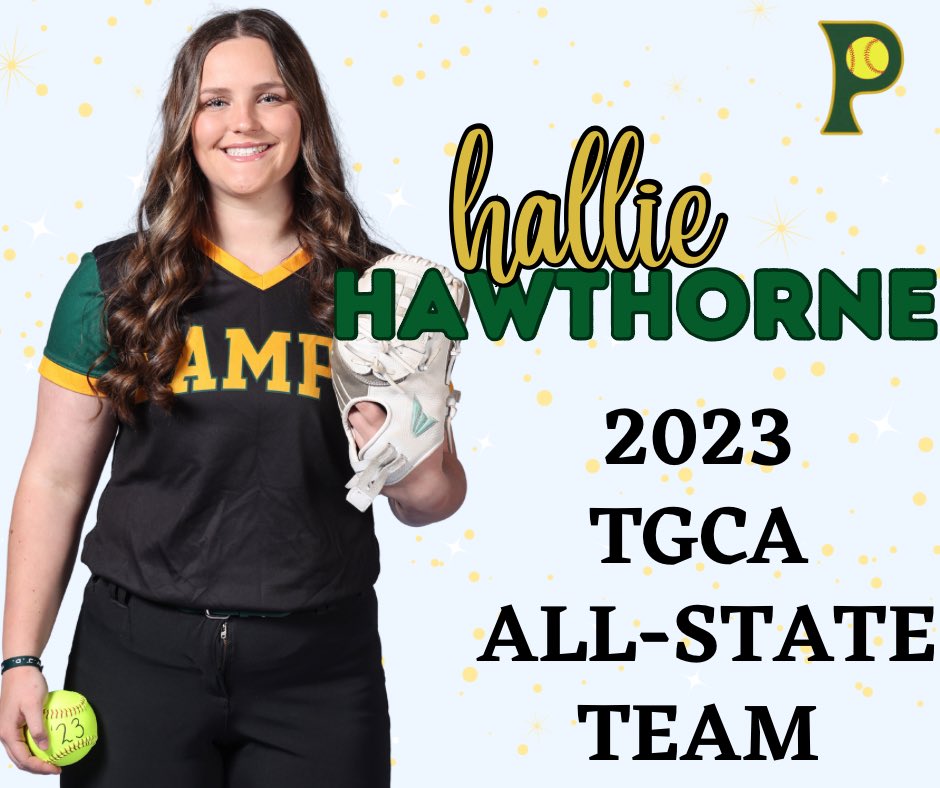 Hallie Hawthorne was selected for the 2023 TGCA all-state team! Only 50 4a softball athletes in the state were selected! Congratulations Hallie!! 🌾