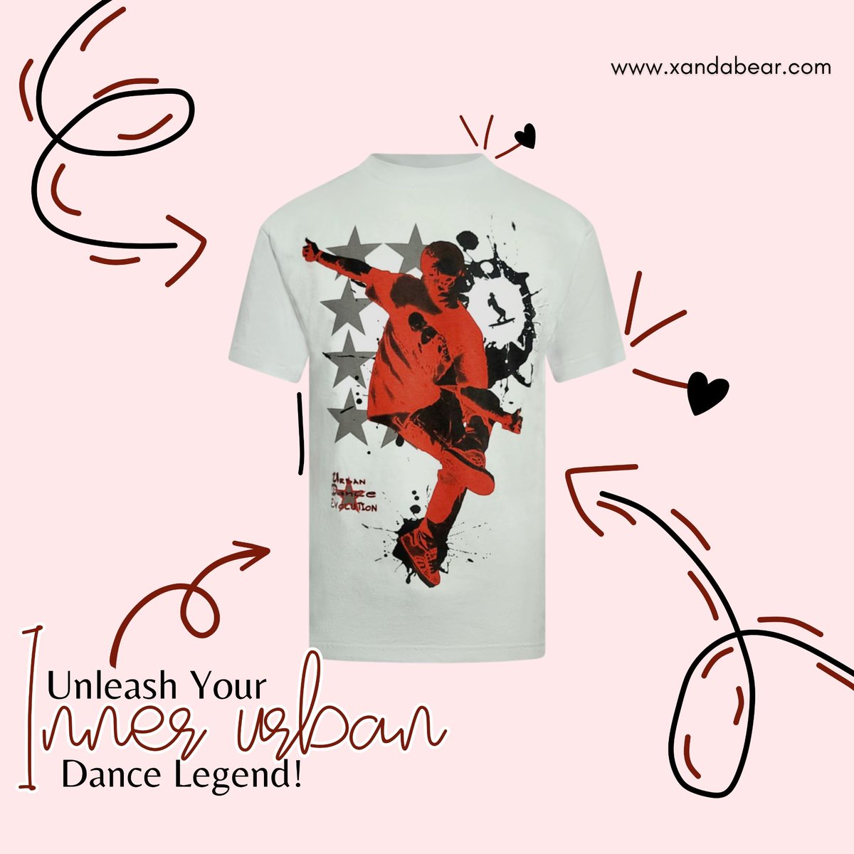 xandabeartwt's tweet image. Step onto the dance floor with confidence and style in our Xanda D Boy Tee. This iconic piece showcases the Urban Dance Evolution, capturing the essence of growing stars through the art of dance and expression. 
-----
Shop now: xandabear.com/product/xanda-… 
.
#XandaBear #CustomStyle