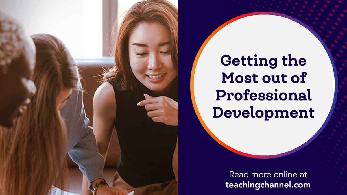 Teaching Channel (@teachingchannel) on Twitter photo Choosing the right PD opportunity is important for any educator, but knowing what to do with it after is crucial for career development.
<a href="/Chemelnalis/">Cherry-Anne Gildharry</a> shares how you can get the most out professional development: hubs.la/Q01V9Rw90.
#EdBlog #ProfDev Choosing the right PD opportunity is important for any educator, but knowing what to do with it after is crucial for career development.
<a href="/Chemelnalis/">Cherry-Anne Gildharry</a> shares how you can get the most out professional development: hubs.la/Q01V9Rw90.
#EdBlog #ProfDev