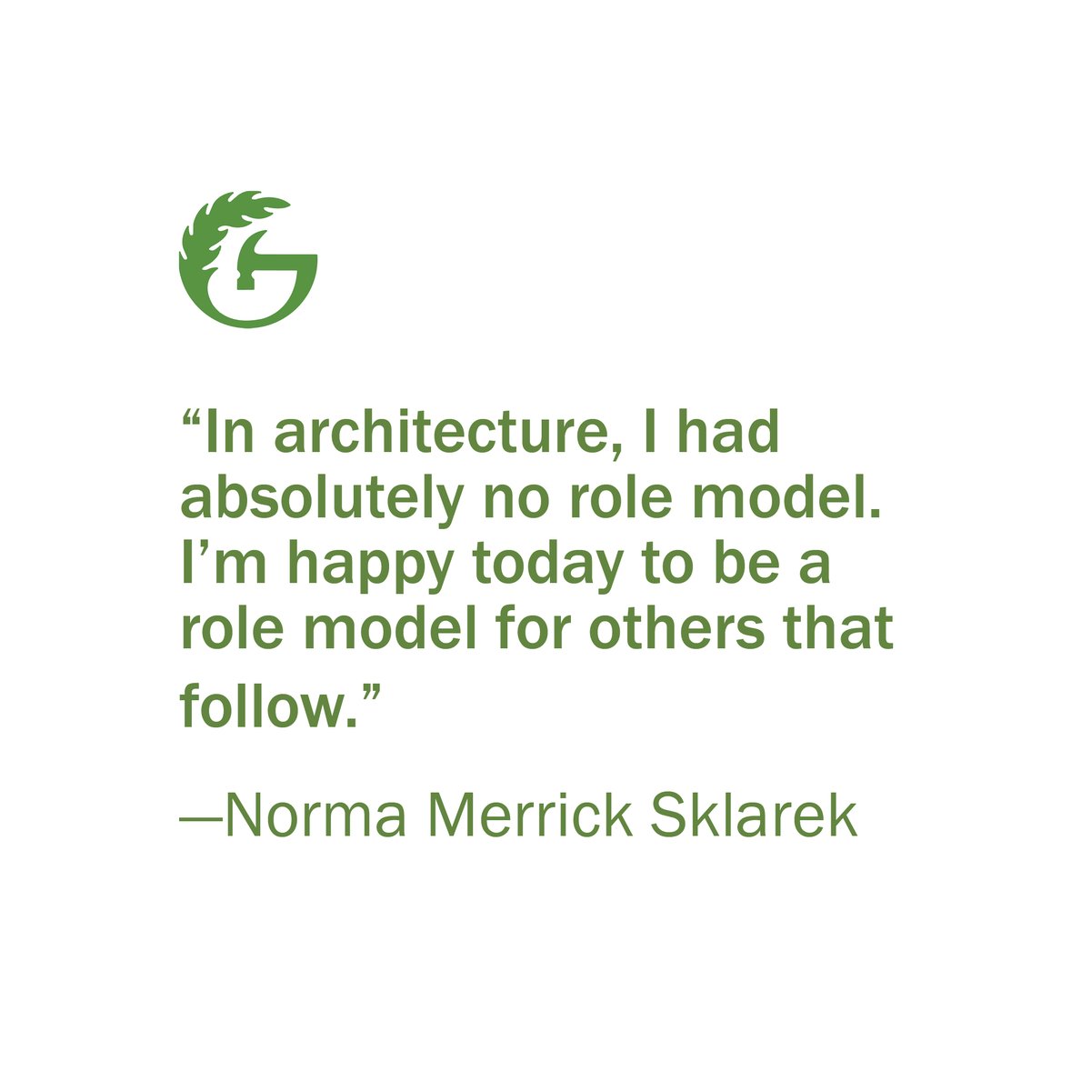 GreenHammerInc's tweet photo. We hope you had a meaningful Juneteenth—the annual commemoration of the end of slavery in the United States. We're sharing the wise words of trailblazing architect Norma Merrick Sklarek. Learn more about Sklarek and other pioneering Black architects here: https://t.co/YBJLzcMhqn https://t.co/QLADcbU9hh