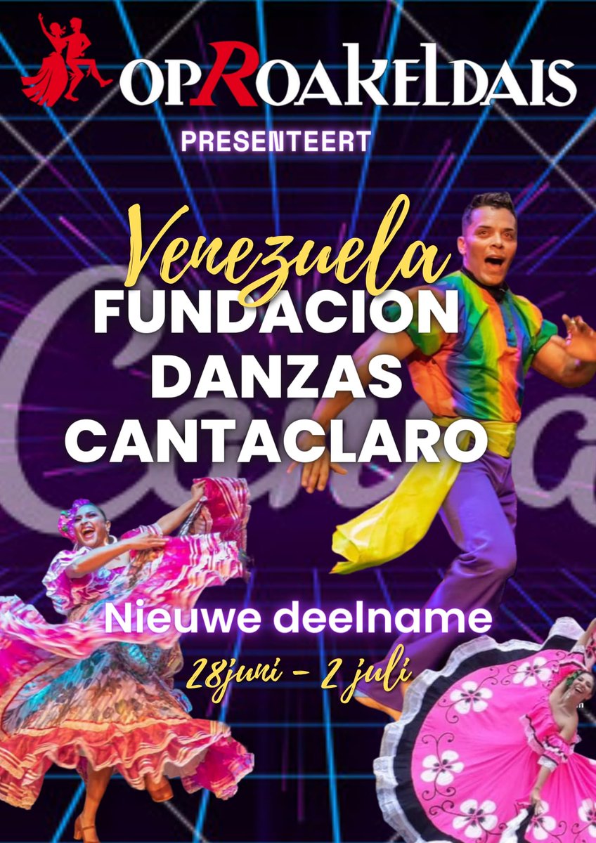 Fundación Danzas Cantaclaro komt met een orkest dat "salsa muziek ademt" - zij zullen ook onderdeel zijn van de Latin Night op 30 juni!
Weer een extra reden om te gaan!!!

Warffum