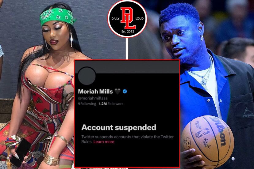 BREAKING: Adult film star Moriah Mills Twitter account has been suspended after threatening Zion Williamson with Sex Tape release.