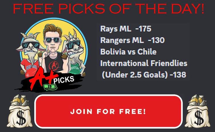 2/3 on free picks yesterday! Come join us at discord.gg/8GhDcH8bqu where our goal is to get YOU a BAG! 
#sports #GamblingTwittermlb #MLBPicks #freeplay #pod #playerpropbets #sportsbettingpicks #discord
