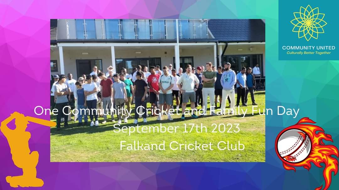 #CommunityTogether #OneCommunity Cricket and Family Fun Day
#DiaryDate: 17th September 2023
#Time: 10.30 onwards 
#Venue: Falkland Cricket Club, #Newbury #WestBerkshire 
<a href="/NewburyTC/">Newbury Town Council</a> <a href="/NewburyToday/">.</a> <a href="/newburyberks/">Newbury Berks</a> <a href="/WhatsOn_Newbury/">Whatson Newbury</a> <a href="/CTNA_info/">CTNA Newbury</a> <a href="/Waterside_BY/">Waterside Centre Newbury</a> @TVP_WestBerks <a href="/WestBerkshire/">West Berkshire Council</a>