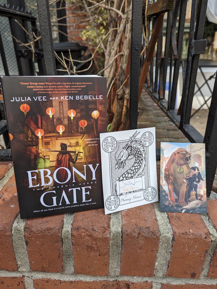 torbooks's tweet photo. We are so excited that #EbonyGate by @valleygrrl and @kenbebelle is coming out on 7/11 that we're giving YOU the chance to win a copy of the book plus some fun swag! Just follow us, then like and retweet for the chance to win. Best of luck! 

#EbonyGateBoxSweeps https://t.co/lEImHrsGQU