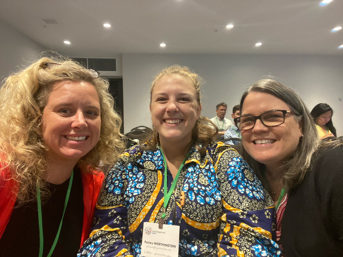 AegQueens's tweet photo. AEG members, Dr. Michelle Searle (@SearleMichelle), Paisley Worthington (@pais_w), and Jennifer Hughes (@Jen_L_Hughes) are passionately presenting at the 2023 Canadian Evaluation Society Conference in Quebec City! 👏👏👏 https://t.co/yfgeeg7fJT