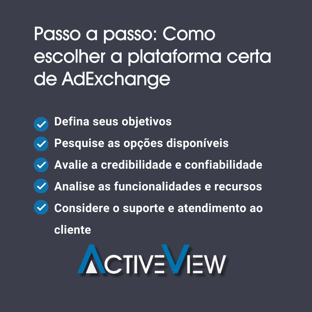 active_view's tweet photo. Hoje, vamos falar sobre um tema super importante para quem trabalha com publicidade online: como escolher a plataforma certa de AdExchange. Afinal, uma escolha acertada pode fazer toda a diferença nos resultados da sua estratégia de monetização. Vamos lá? https://t.co/WpqW85erz5
