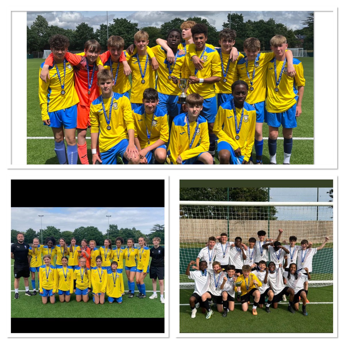 The first day of District Cup Finals today and what a fantastic day it was. Under 14 boys @WHS_PEDept won on penalties against @HCACP_PE Under 15 girls @WHS_PEDept won on pens against @colomasport Under 13 boys @RiddlesdownPE won 3-1 against @HCACP_PE Well done all 👏🏻👏🏻👏🏻