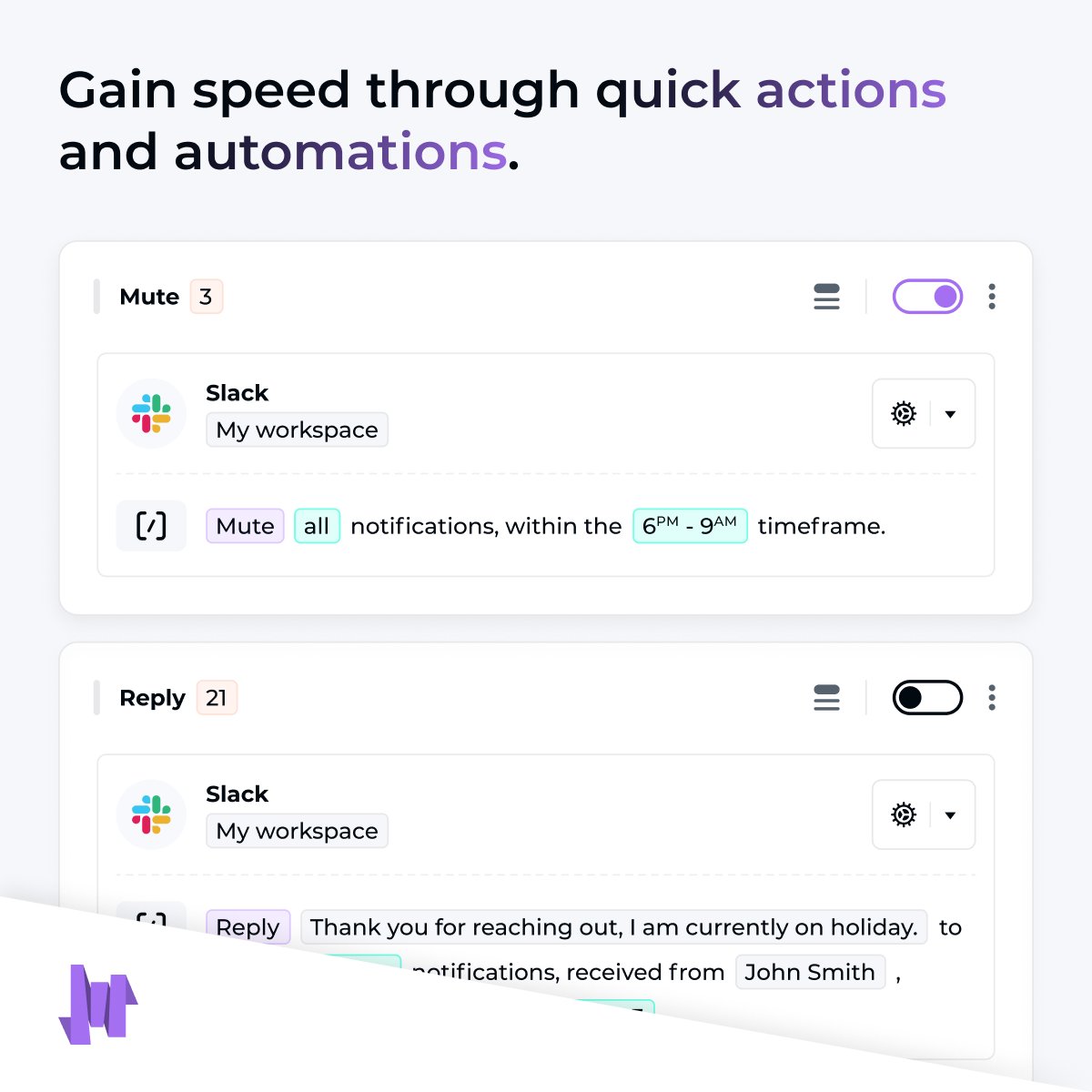 Reduce the constant need for manual intervention. Gain speed through quick actions and automation notiffy.app

#notiffy #application #machinelearning #productivitytools #businessapps #productivity #business #webapps #workflow #automationtools #aitools #projectmanager