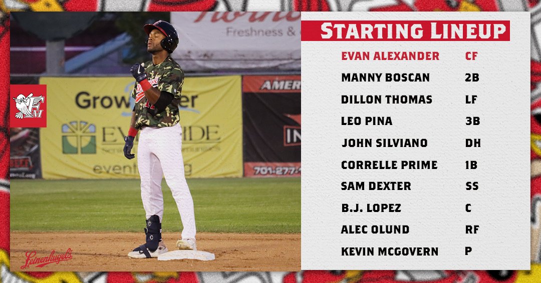 Here is how your RedHawks lineup for tonight's Military Appreciation Night! 🫡

🆚:  @railcats 
🏟️: Newman Outdoor Field
⏰: 7:02 p.m.
📻: @740TheFAN 
📺: aabaseball.tv