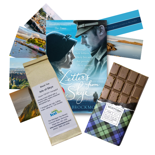 scottravreader's tweet photo. #ScottishSubscriptionBox #book #onetime #gift box. Now available in the shop with a book set on the Isle of Skye. 
https://t.co/Cc4BweFoA3 

#fiction #amreading #Scottishbook #lovescotland #tea #chocolate #readingjourney #bookmark #BookTwitter #instabook #ww1 #British https://t.co/72SVbF2vNc