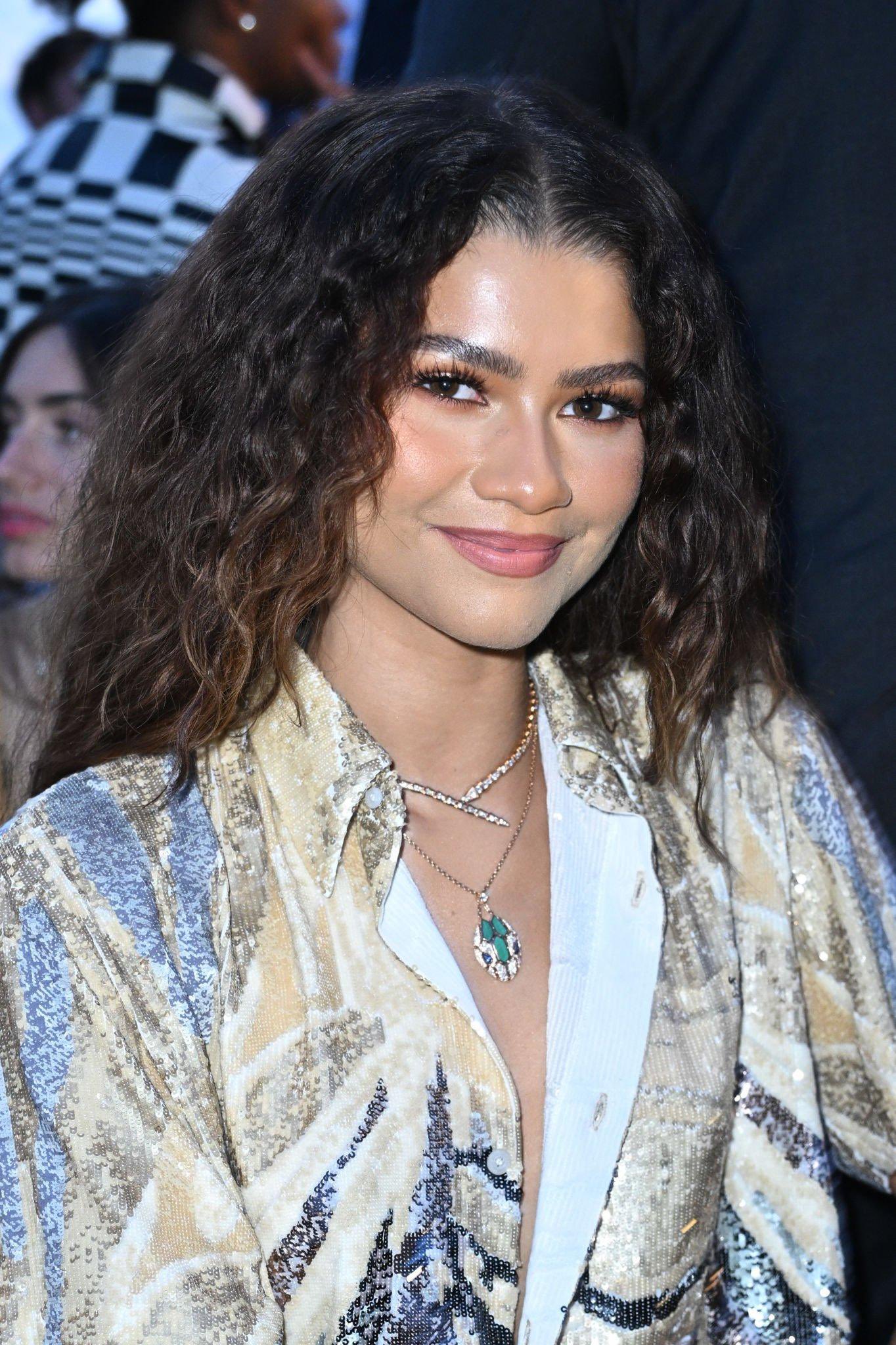 Zendaya sparkles while attending the Louis Vuitton Menswear