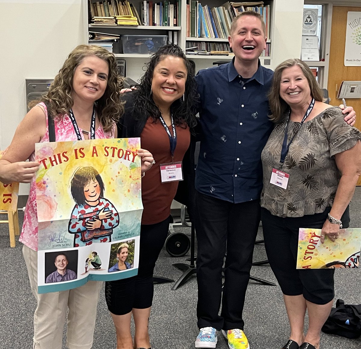 Veronica_Brav0's tweet photo. Had a Blast at #LitaPalooza today! We met SO many amazing authors! #LakeParkLibrary #ASD4LibrariansRock #SummerPD https://t.co/qiaWenMlP7