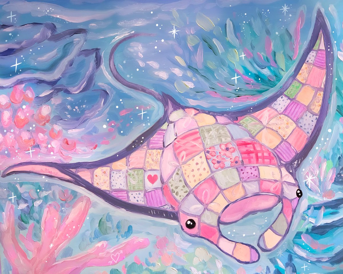 shelbyj_art's tweet photo. blanket ray 💘 https://t.co/WWc42kMyzq