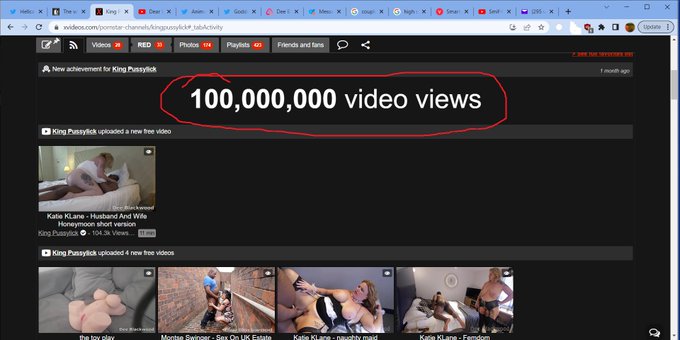 finally got over 100 Million views on xvideos so am running a week free on my #OnlyFans to celebrate<a href="/tag/blackporn"class="tags"><span>#blackporn</span></a><a href="/tag/onlyfans"class="tags"><span>#onlyfans</span></a>
