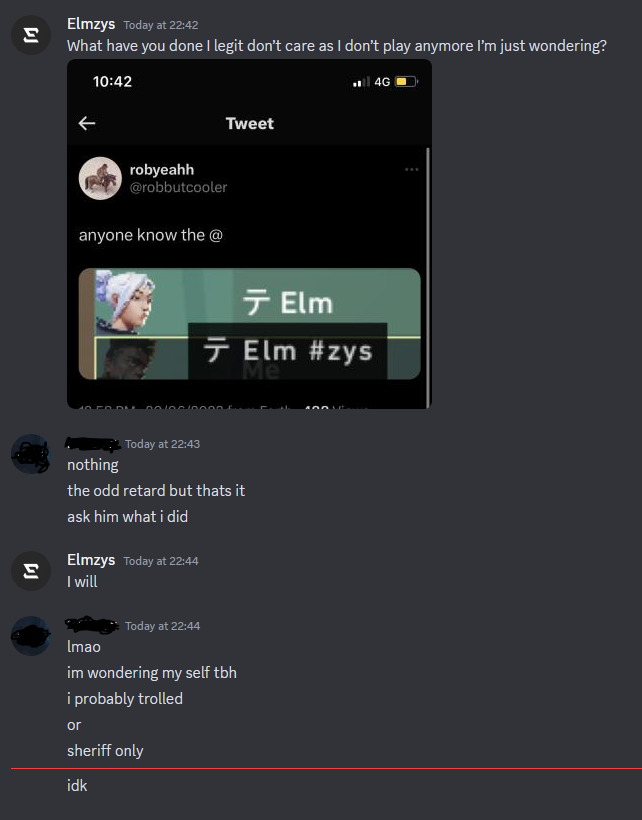 elmzys's tweet photo. @robbutcooler the fact you take stuff to twitter about a online video game is crazy ngl, please go outside. ty https://t.co/0yfzcS6pUv