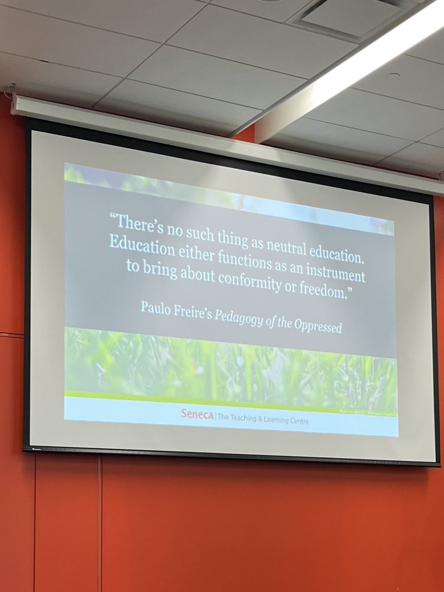 Love this quote from today’s Celebration of Curriculum Integration <a href="/SenecaCollege/">senecacollege</a>