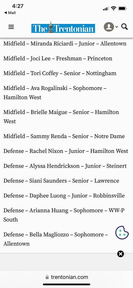 Congratulations to Morgan Bressler on 
being named All-CVC Girls Lacrosse
First Team. Also, congratulations to Rachel Nixon,  Ava Rogalinski, and  Brielle Maigue on Honorable Mention.