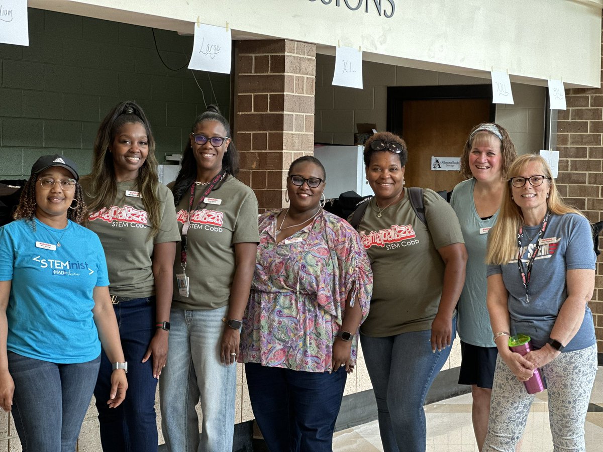 STEMsally's tweet image. #STEMAPALOOZA23 Pre-Conference sessions were on happening today!  Our volunteers showed up and out. 💗 our #STEMCobb family. @CobbSchools #DoingDrivesLearning