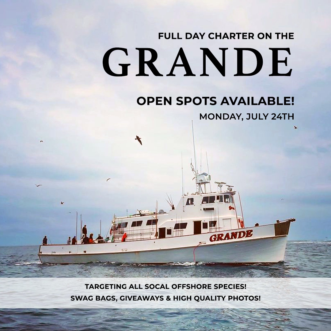 Join the BD Team for a full-day offshore fishing trip aboard the Grande! 

Book your spot here: bdoutdoors.com/grande-trip-bo…

This Full Day Trip leaves the dock at 5:30 AM on Monday, July 24th. We will be returning back to the dock at 5:30 PM.

NO PASSPORT REQUIRED.