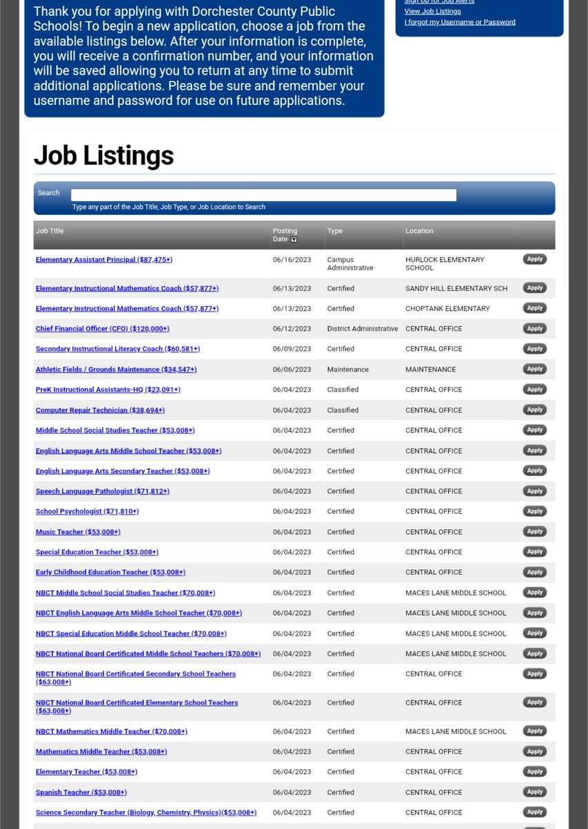 Dorchester County Public Schools is looking for instructional leaders in the realm of K-5 Mathematics. Apply tonight and/or retweet to help support our schools! 👇dcps.tedk12.com/hire/index.aspx