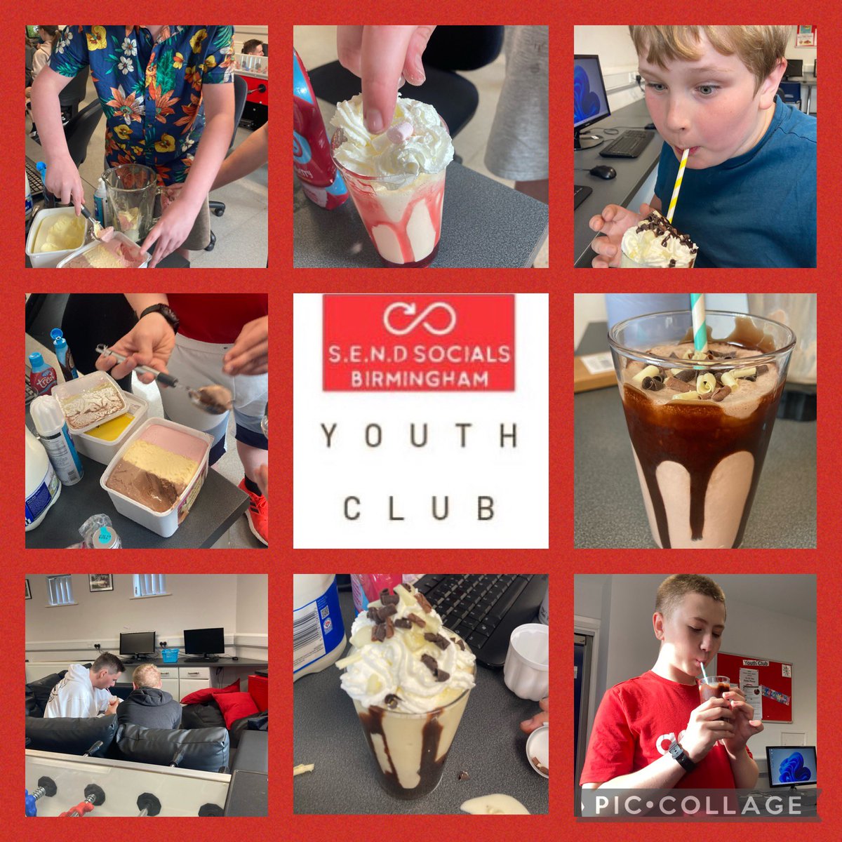 Another great evening at youth club tonight. We wanted to hold on to the hot weather so made ice cream milk shakes and they were quite the hit ! #send #youth #birmingham #everychilddeservestoplay #newfood