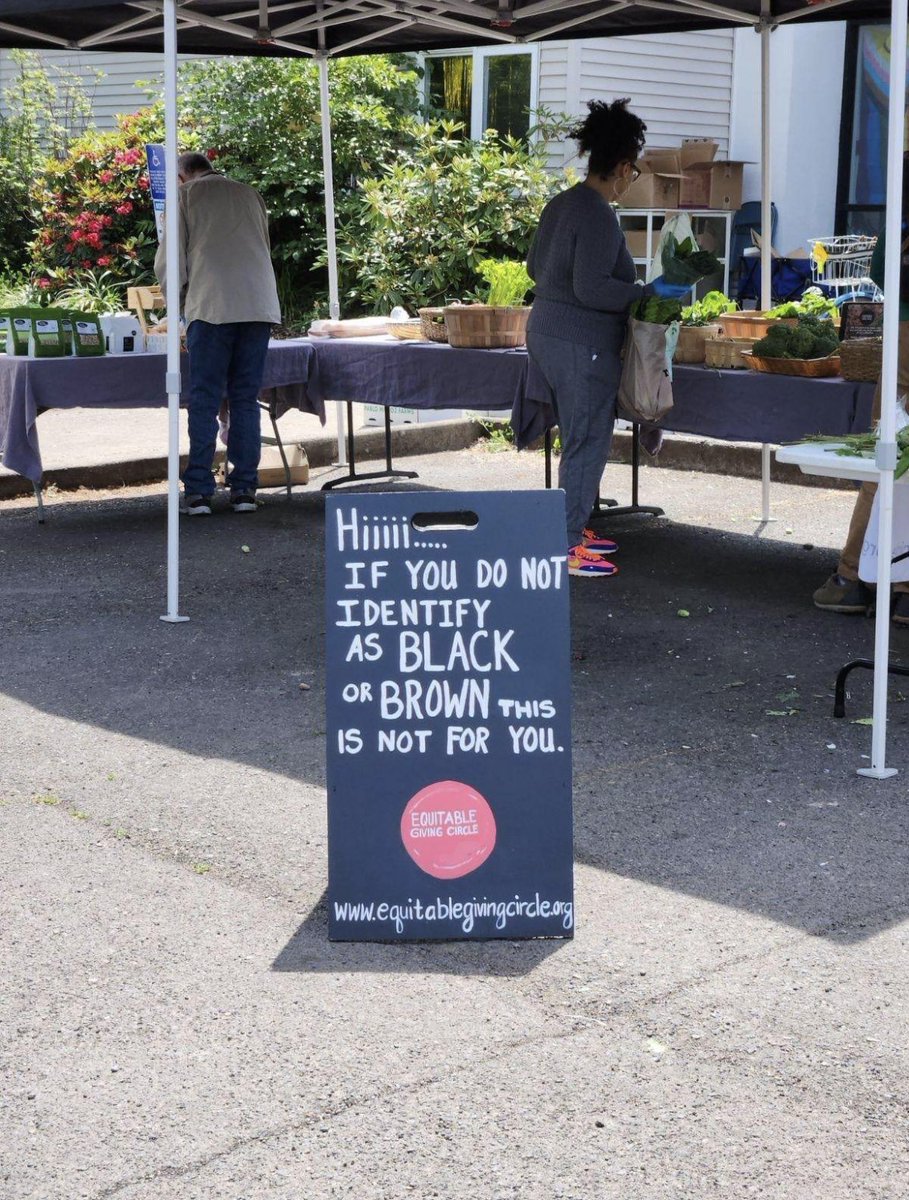 Food bank downtown Portland Oregon.  Fuck those racist fucks.