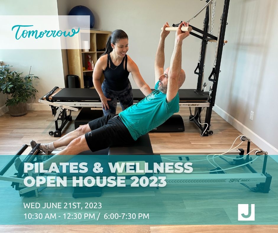 JCCVancouver's tweet photo. 🌟 Join us for our Pilates &amp; Wellness Open House! 🌟
📍 2nd floor, across from the library

Discover Pilates, Bodywork Massage, and Manual Therapy in our new space. 🧘‍♀️ Meet our amazing team, enjoy refreshments, and enter to WIN 1 of 3 FREE 55min sessions! 

See you there! 🎉 https://t.co/3NLm6GGokO