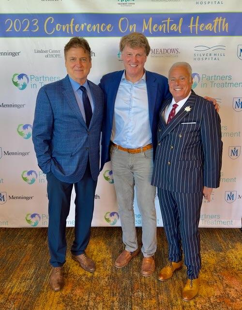 LindnerCtrHope's tweet photo. The 2023 #PiTConference was a success! Tom Parker, Dr. Paul Keck, Jr. and Tom Maisel, RN, were thrilled to come together and to celebrate the Lindner Center’s 15th anniversary! https://t.co/x5D5L7SREH