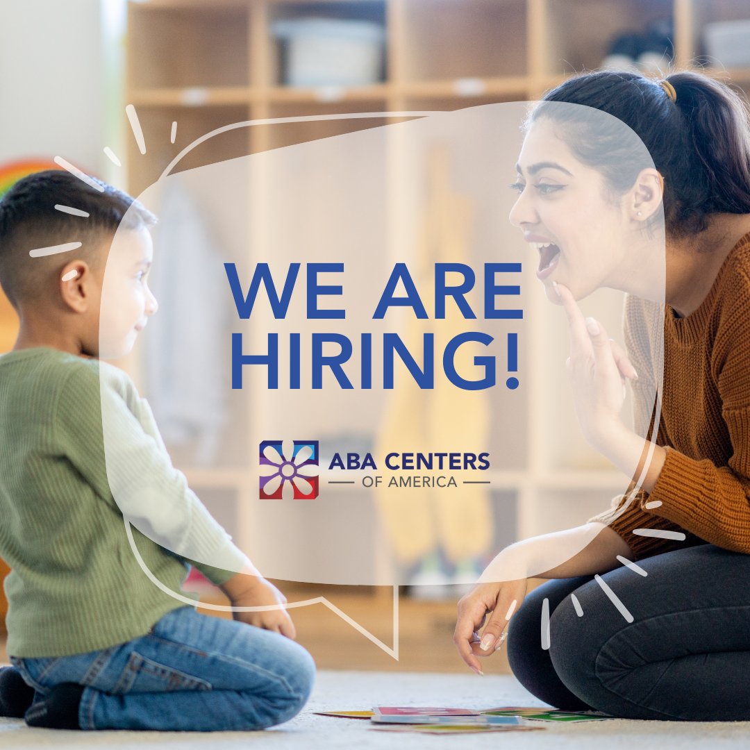 AbaCenters's tweet photo. Passionate about helping others? Join our ABA Centers of America team and make a difference in the lives of people with autism. Share our values of compassion and excellence. Apply now: https://t.co/6zCkvvo8RV. 

#abacentersofamerica #bcba #rbt #abajobs #openpositions https://t.co/SIv6Z6Y8j0