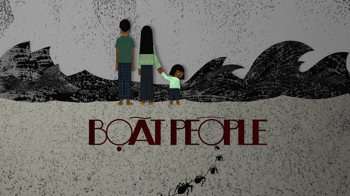 NFB_Katja's tweet photo. 💐 Congrats to team BOAT PEOPLE on their US premiere @PSFilmFest #ShortFest today. 
Animator @KjellBoersma, who co-directed with @thaolamdraws, is in attendance. 
👀 https://t.co/ienfBLCk76 
#filmfestivallife #palmsprings #shortfest2023 #shortfilms #psshortfest 🐜 https://t.co/FwERKzf2UE