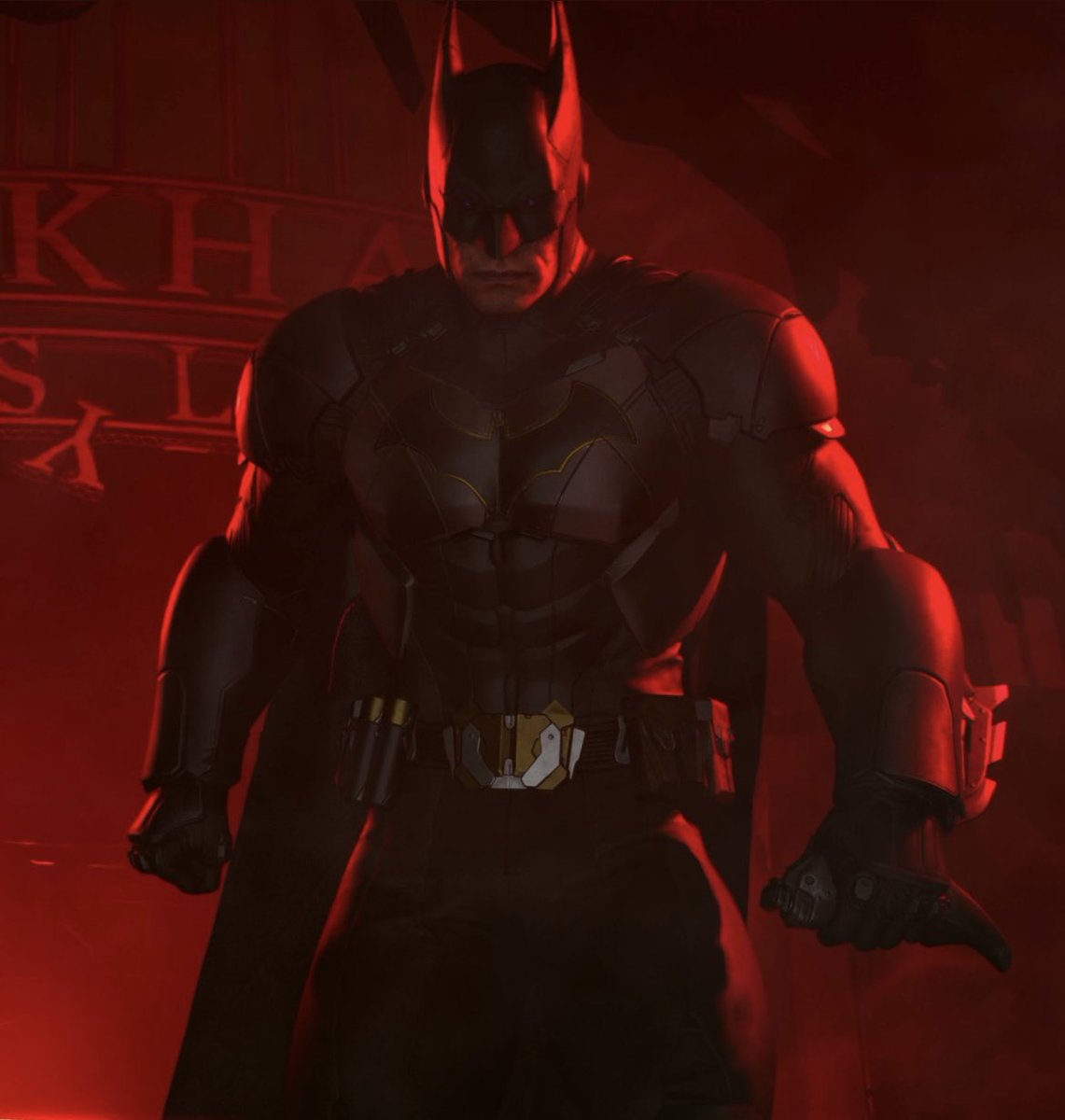 Rocksteady giving us some yellow on the already iconic Arkham Batsuit is a sight to behold.