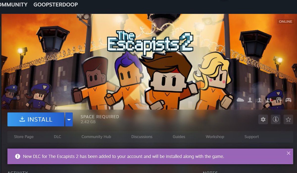 GoopsterDoop's tweet image. Expanding my #Steam roster of games really feels like: "Oh boy! Time to play a game I know nothing about!"
#TheEscapists2 #tutorialtime