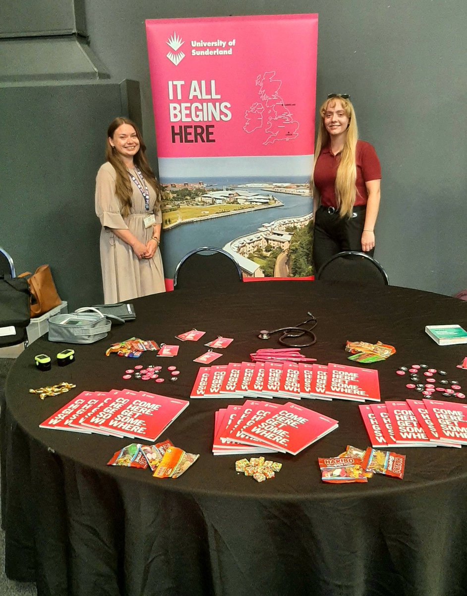 RCarfoot's tweet photo. Fantastic to meet so many aspiring future health care professionals today at NHS careers event. Don't forget to visit us at our next university open day August 19th 2023 @CDDFTNHS @sunderlanduni https://t.co/7pbo33XZcW