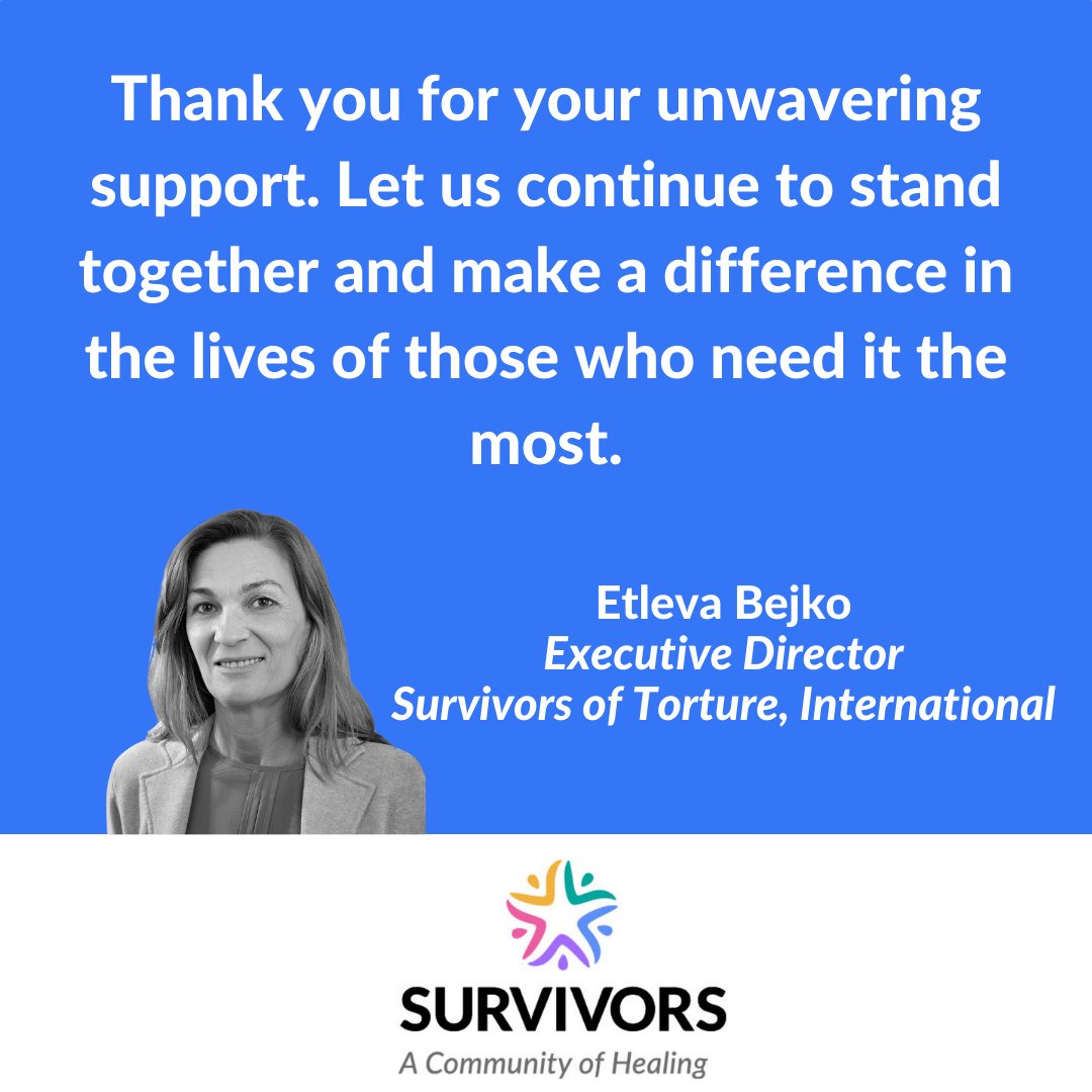 notorture's tweet photo. A Message from SURVIVORS' Executive Director in honor of World Refugee Day (part 2). @Refugees #WorldRefugeeDay #HopeAwayFromHome https://t.co/KEHzJ6PWgM