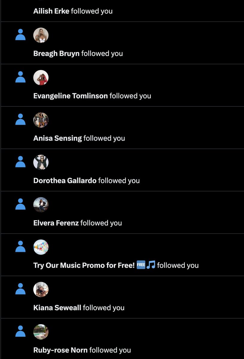 Guess how many of these accounts are legit? Oh Twitter...you had such promise.