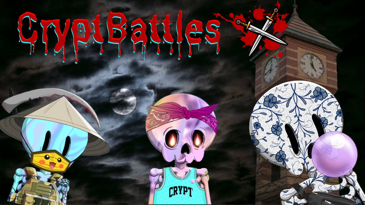 cryptsocialclub's tweet photo. β° Four Days left till the clocktower strikes β°
#CryptBattle Ends - June 24, 9PM EST
REWARDS π
* 1x @666Nft NFT
* 1x @cryptsocialclub NFT
* 50 #Bones per winning #TraitGroup holder
Unite your #gang, earn #points, and conquer the competition to claim victory! βοΈ https://t.co/uDzBe9bGRz