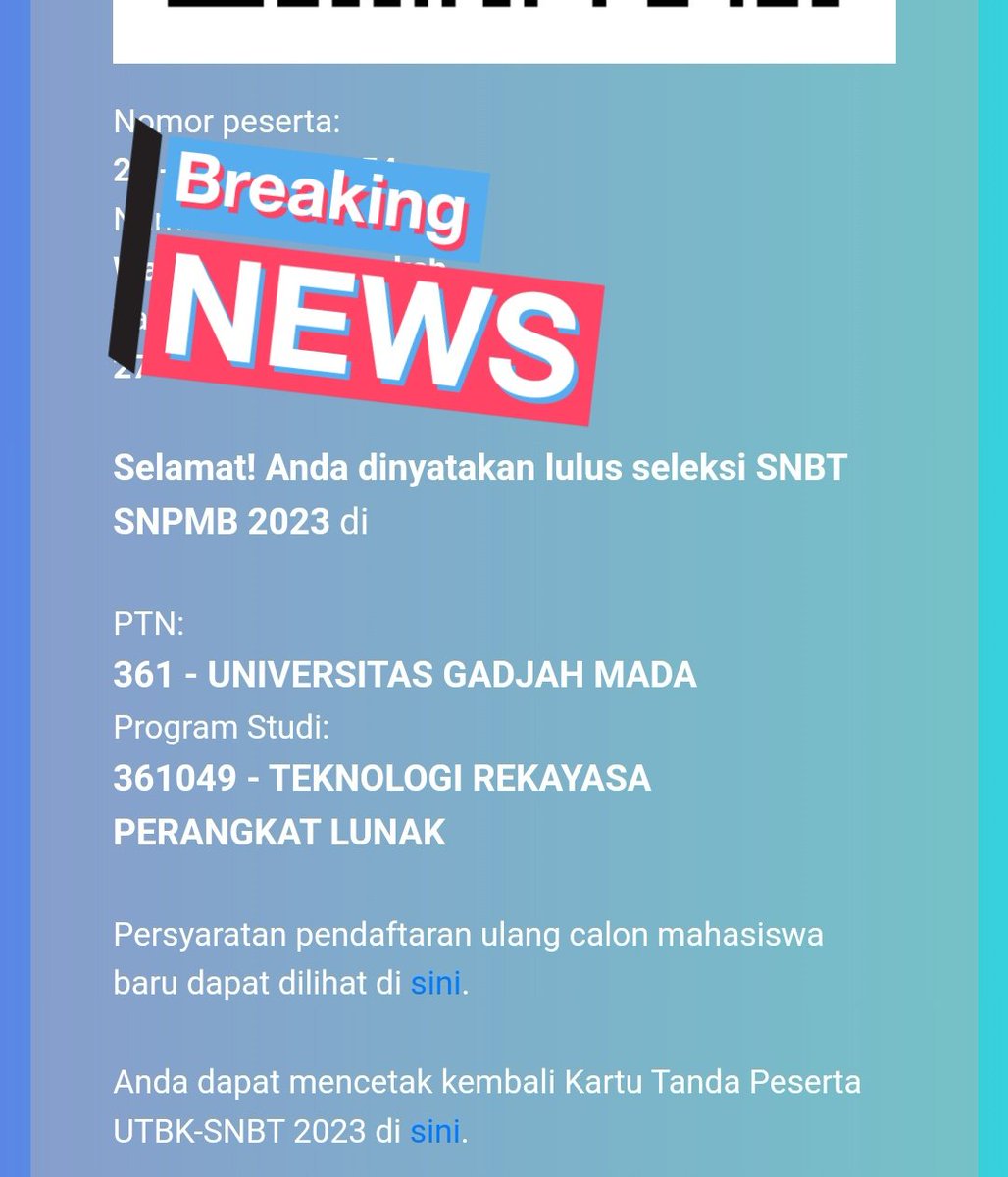 agung15096's tweet image. Ugh lolos snbt
#utbk2023