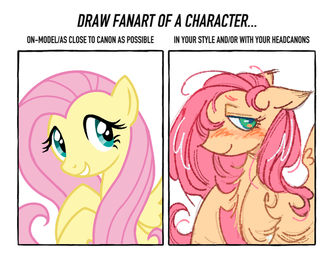 drew flutters for the fanart meme ofc 👊 #mlp