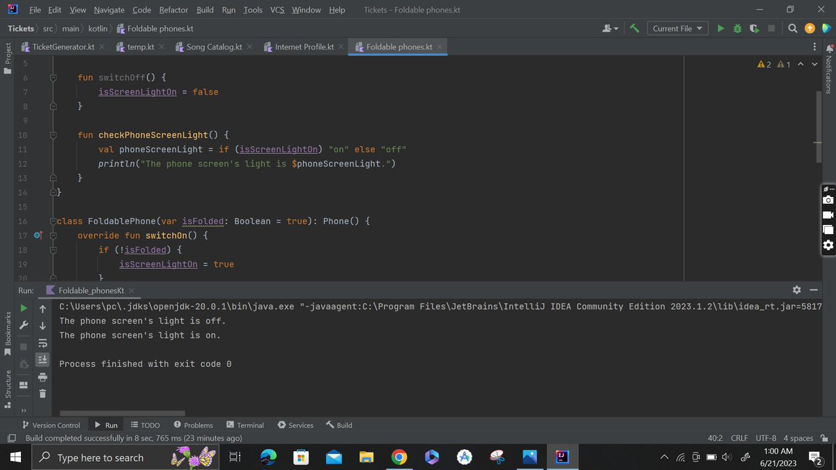 silajr5's tweet image. #Day 15 I climaxed on conditionals, object-oriented programming, nullability, and function types and the use of these concepts in Kotlin....

#100daysofcode
#kotlindeveloper
#keeplearning
#jetpackcompose
@gdsc_kimathi 
@csokimathi
