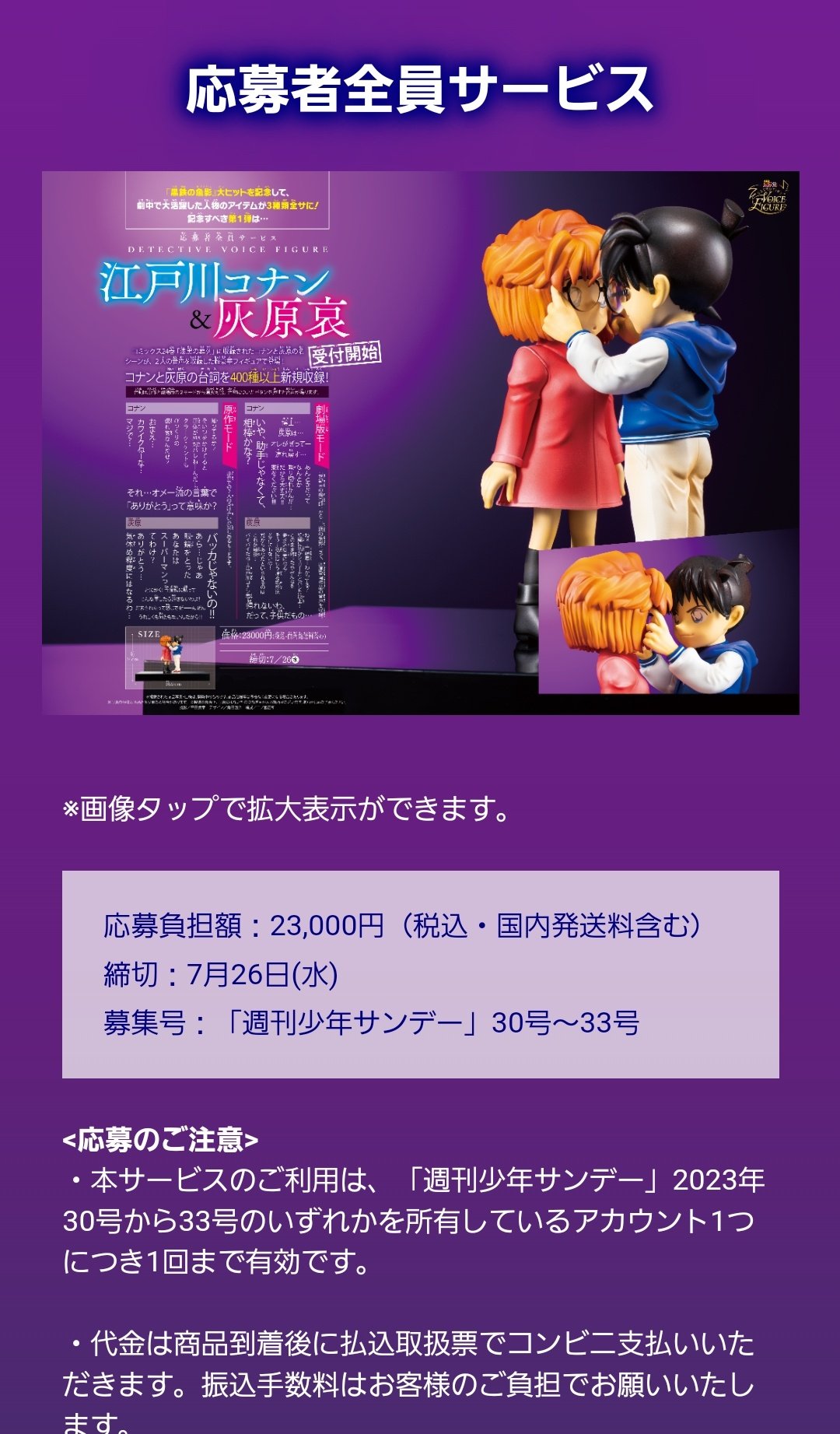 江戸川コナン & 灰原哀 voiceフィギュア 小学館(ショウガクカン) 江戸川コナン&灰原哀 DETECTIVE VOICE