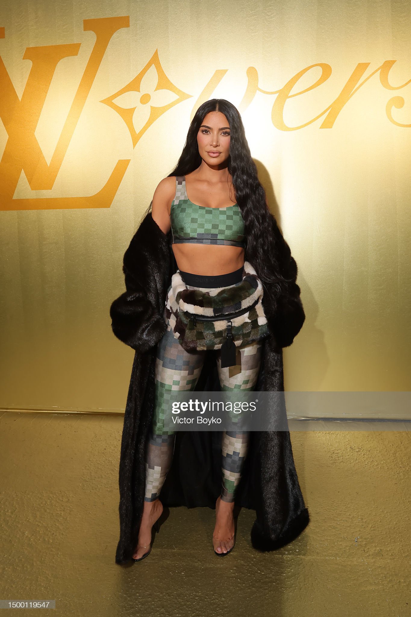 Celebrity News on X: Kim Kardashian attends the Louis Vuitton