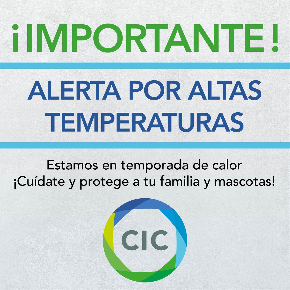 CicReynosa's tweet photo. Ante la fuerte ola de calor que estamos viviendo, te presentamos algunas recomendaciones para ti y tu familia para evitar los estragos que pueden ocasionar las altas temperaturas. https://t.co/fgWTrcEigm