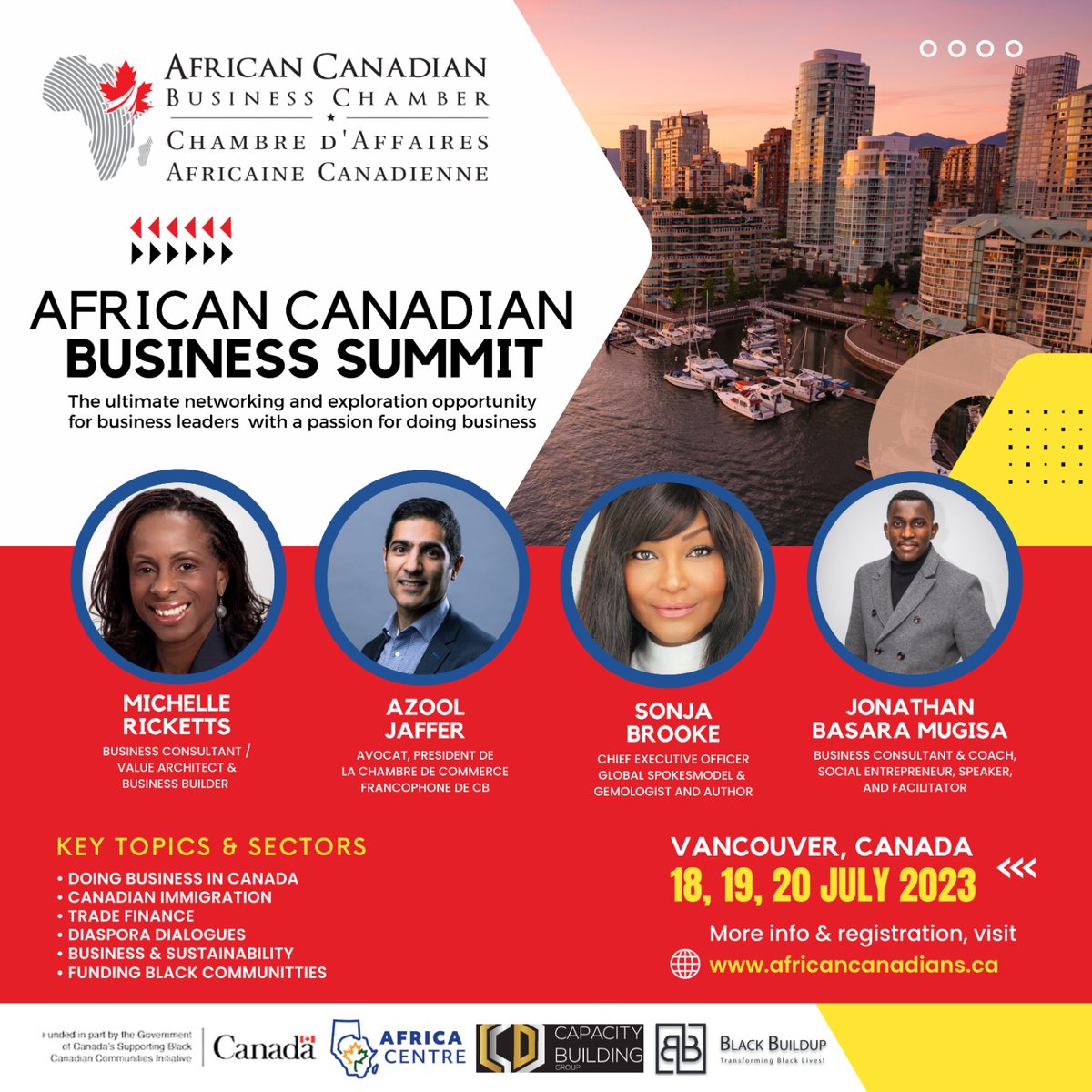 ACBCCanada's tweet photo. Meet our incredible speakers at the African Canadian Business Summit! Get ready for inspiring talks and invaluable insights. Join us to learn, network, and seize new opportunities. 🎤🌍 More info &amp; registration: https://t.co/Ah4kJ8dr1Z #ACBSSummit #Inspiration #Networking https://t.co/5w3bvaCI5b