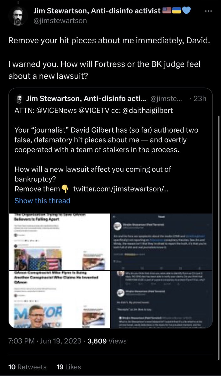 winkie_doo's tweet photo. Remove it NOW, David! Do it! I’m threatening you with more nonsense, but listen to ME NOW AND REMOVE IT. Sigh… 🤦♀️😂 #Mantrums #StewAnon https://t.co/l7ectNX9G8