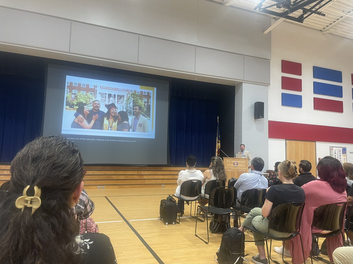 What an inspirational way to start the Growing Success for MLs Conference with @drpatrickgreene keynote. “a student’s dreams don’t change because of where they live, how they got there, or what language they speak.” #ncmls 2023