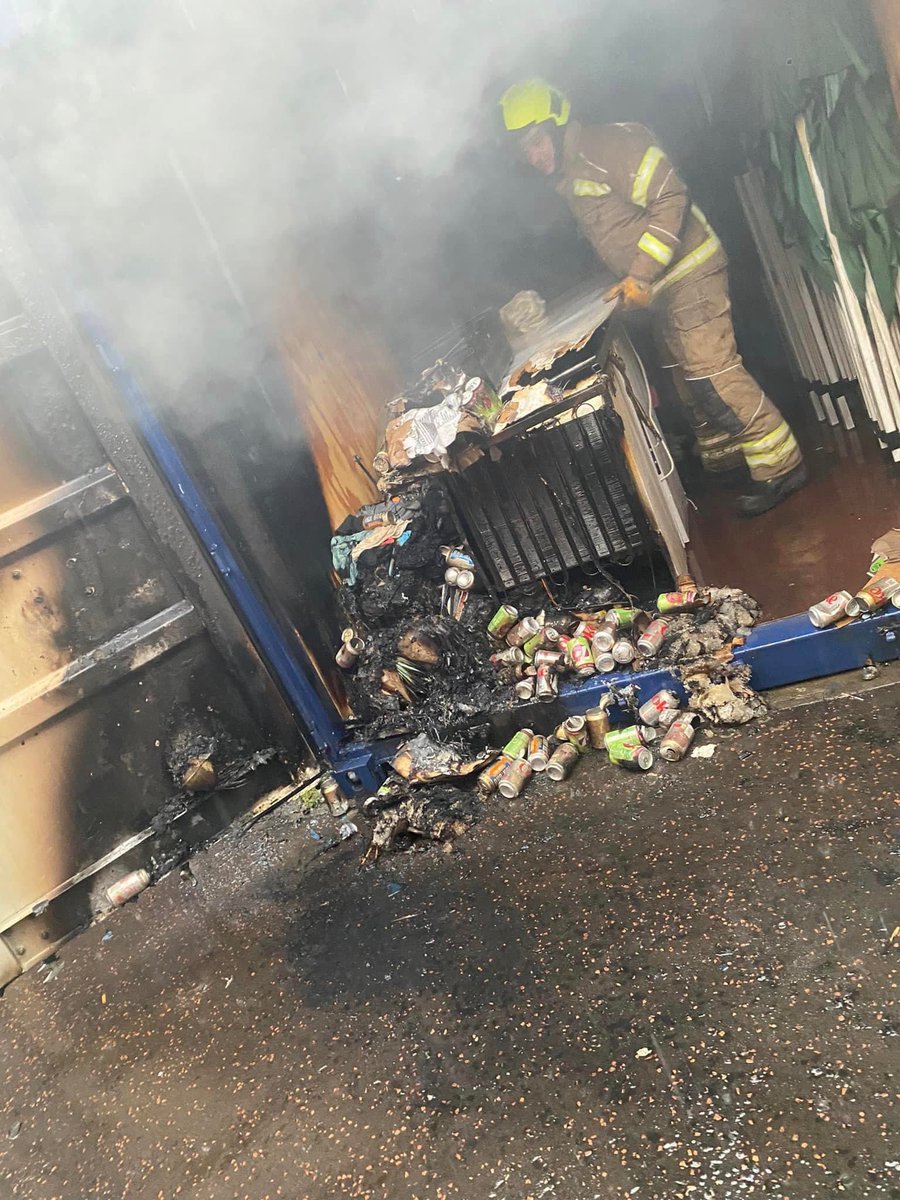 Devastated to report that the container which stored over a months food supplies for the food bank at the Hillhouse cafe on a Wednesday has been destroyed! Our community needs us.  We will collect any donations you have large or small as well as make donations of our own.
