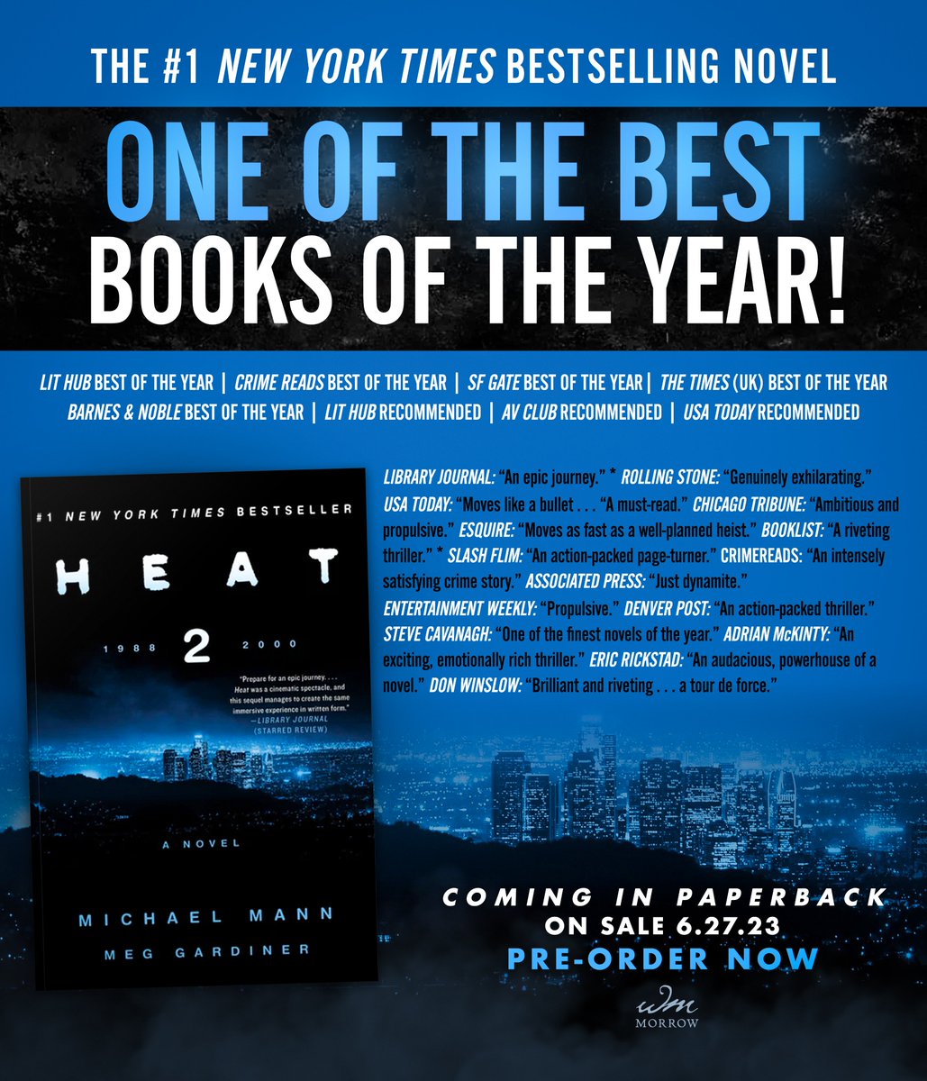 One week from today! 6.27.23. Coming in paperback: HEAT 2!!