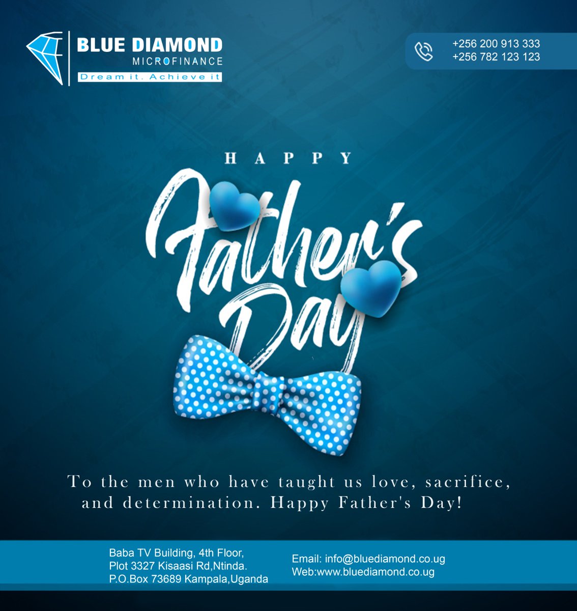 BlueDiamond_Ug's tweet photo. To the men who have taught us love, sacrifice, and determination. Happy Father's Day! https://t.co/Z7ELuICyGu