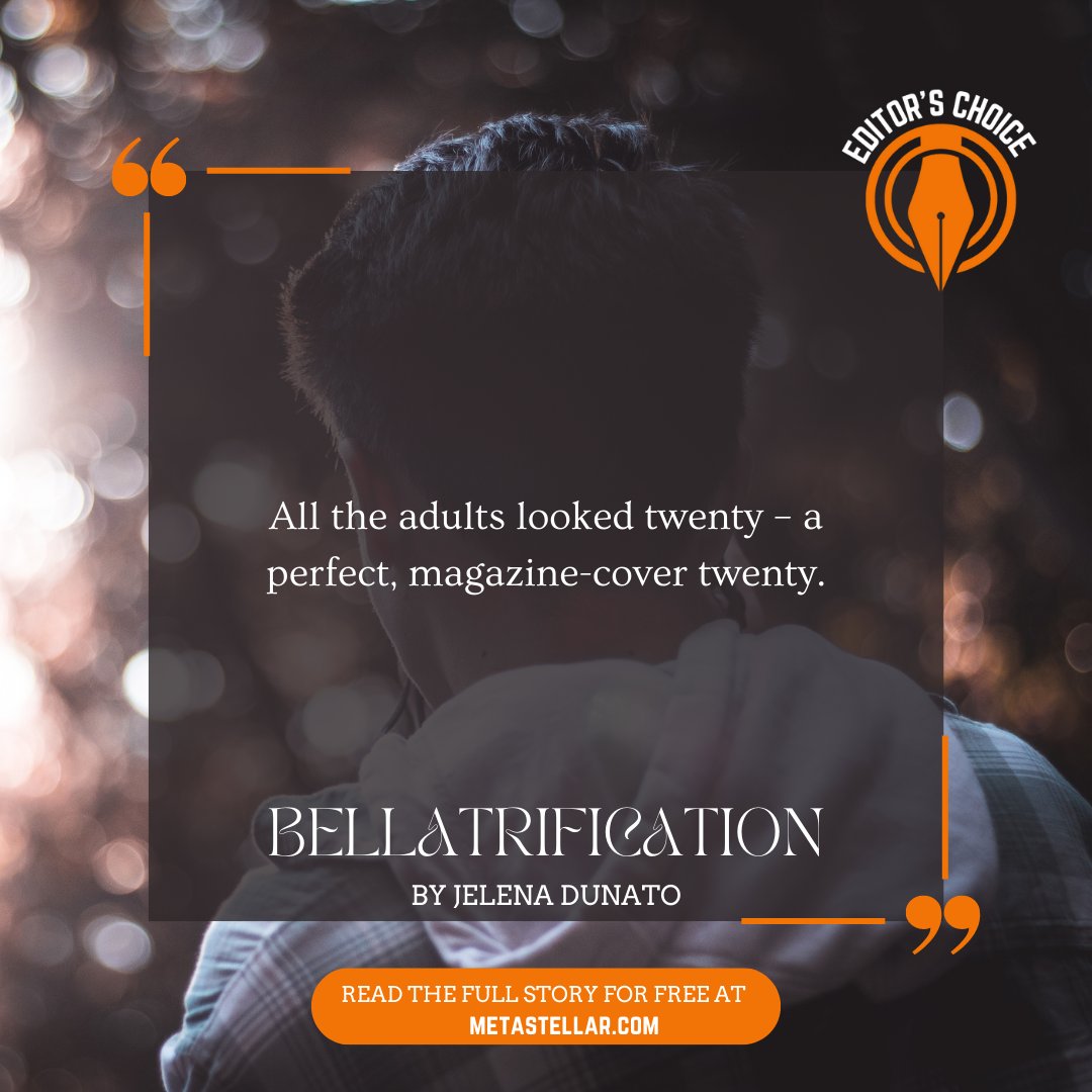 mag_meta's tweet photo. Step into a futuristic world where the pursuit of perfection leads to an unexpected awakening. Read “Bellatrification” by Jelena Dunato now at #MetaStellar! 🚀 #flashfiction #scifi #freestories

🔗 https://t.co/cB37C9YPRb https://t.co/52bfw0WjEX